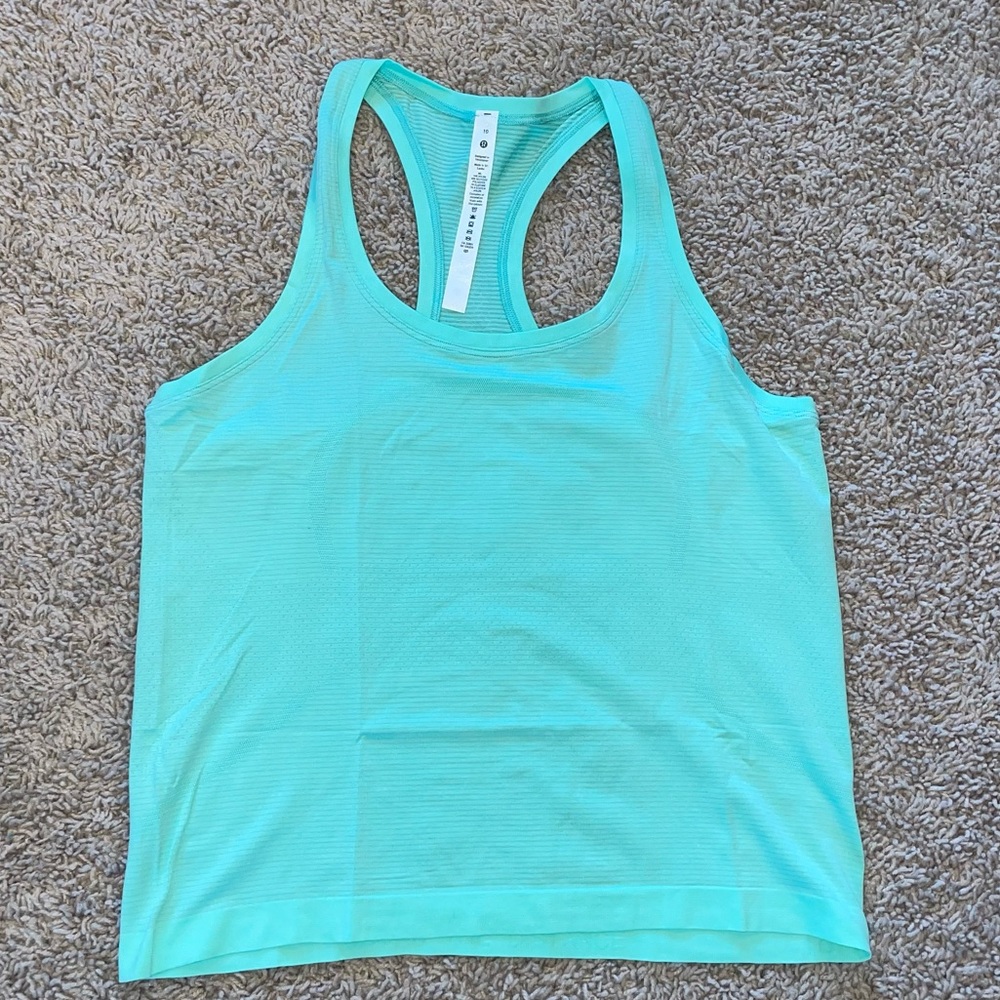Lululemon Racerback Tank Top Mint Green Size 10